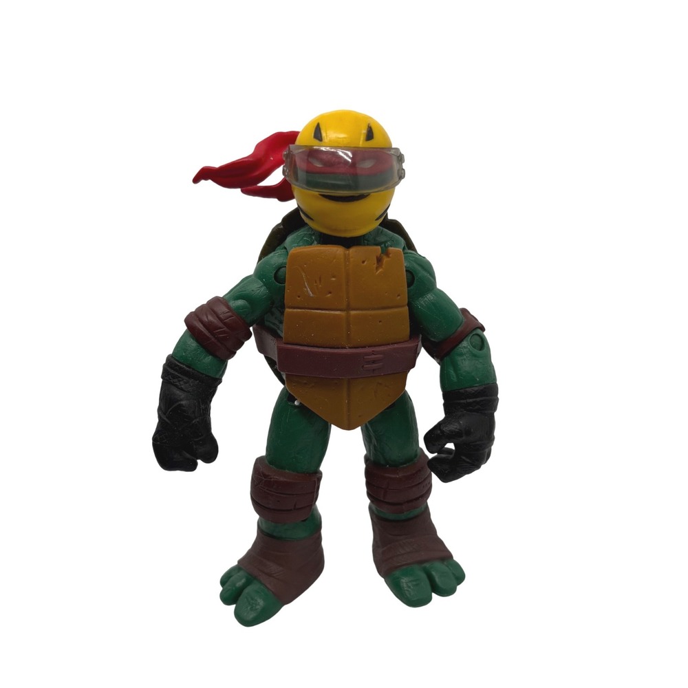 TMNT Raphael Action Figure 2012 Viacom Playmates Green Red Yellow Helmet 4.5"